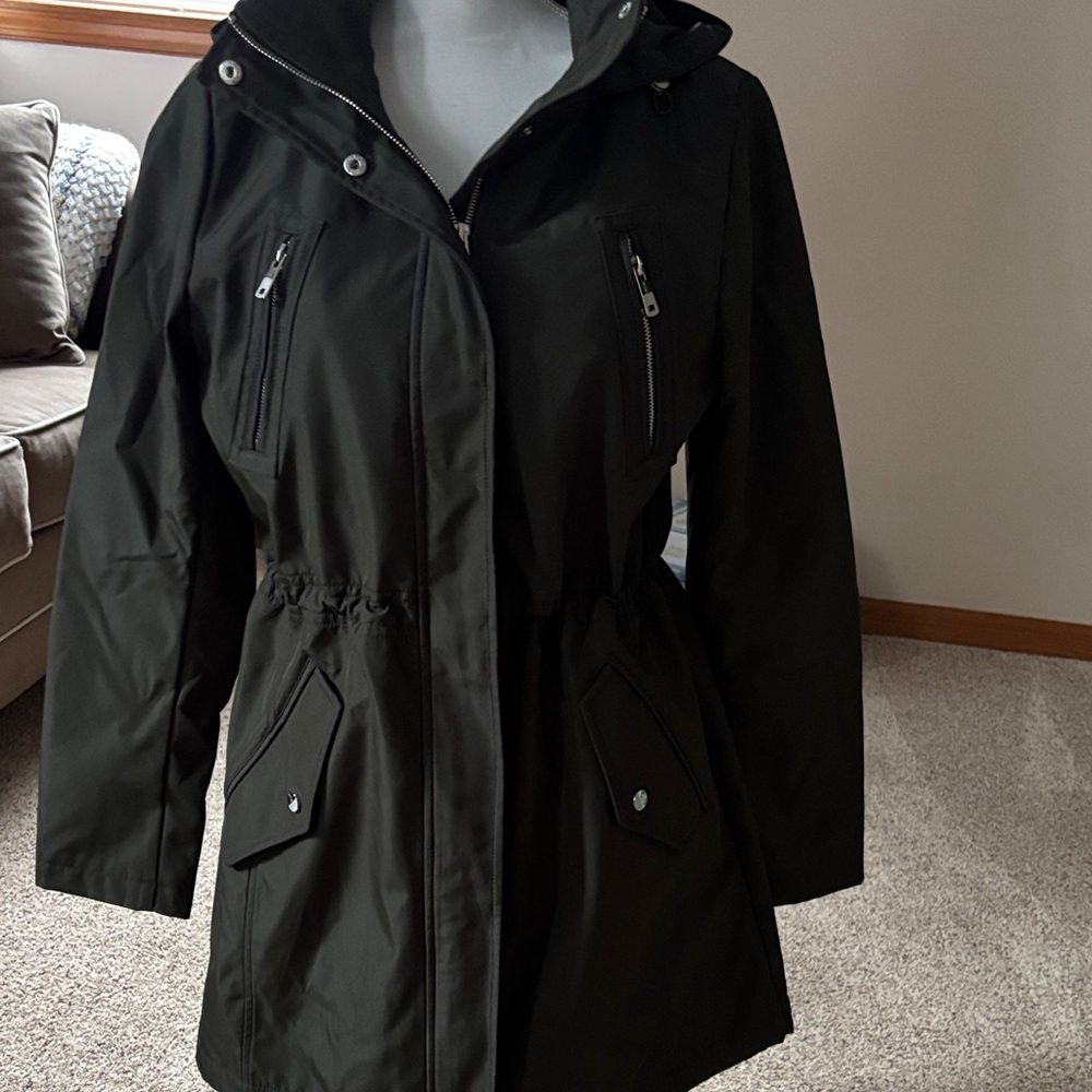 Women's olive green Hooded Jacket